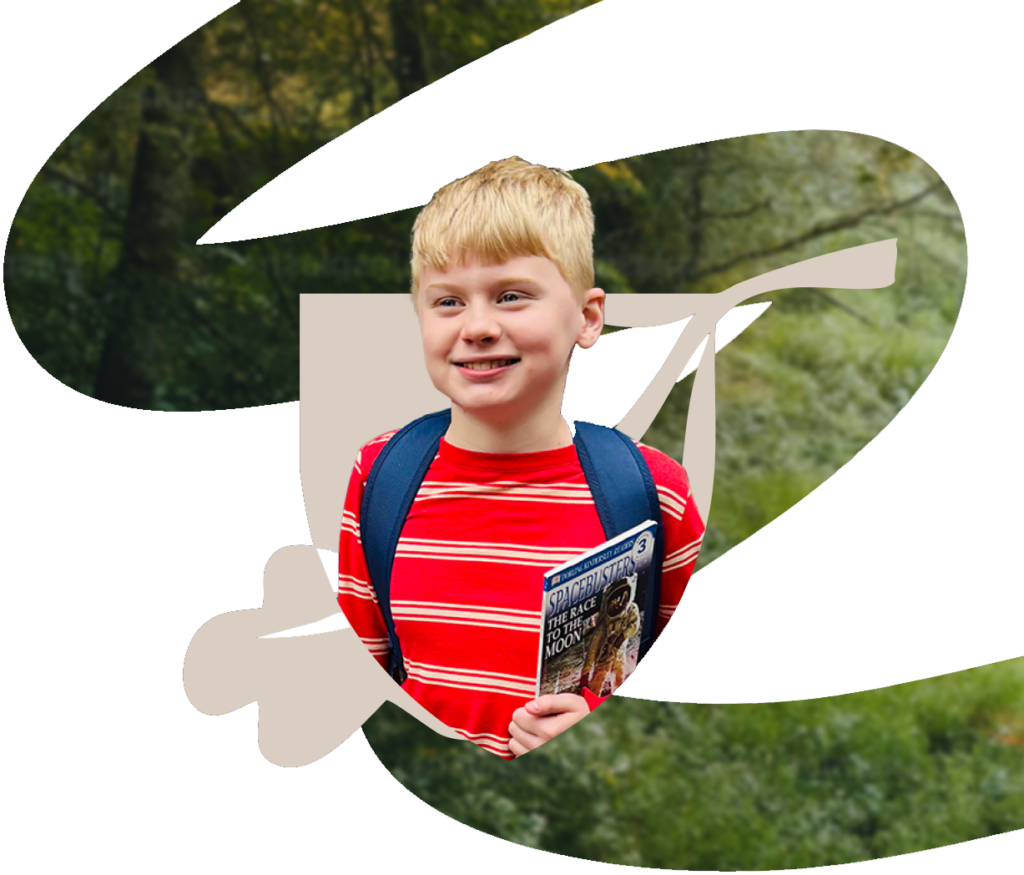 happy boy with a smile