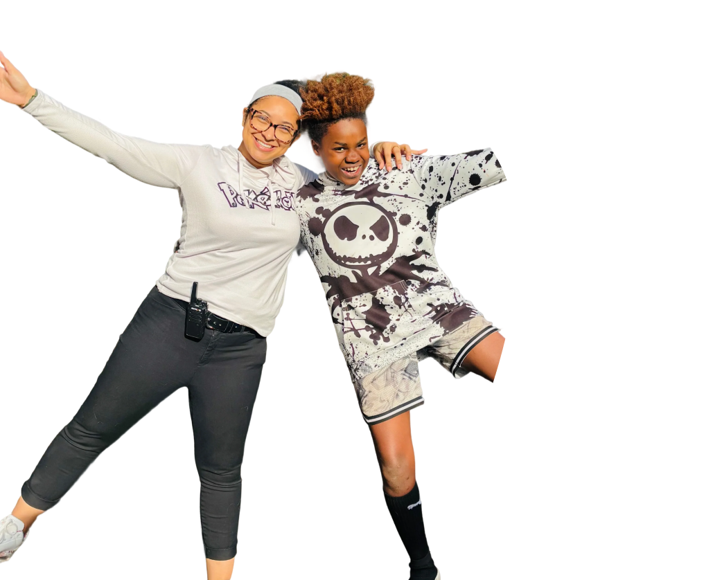 teacher and student standing next to each other